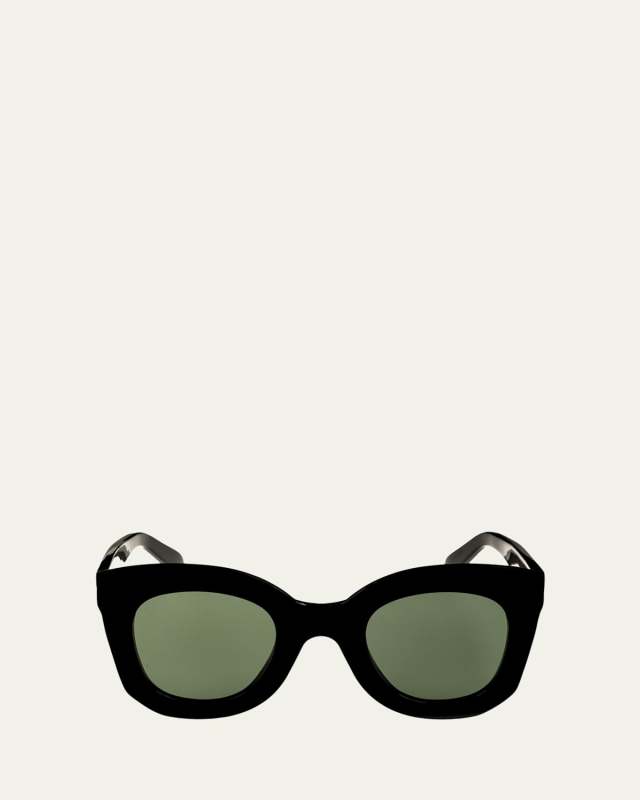 Chunky Round Acetate Sunglasses